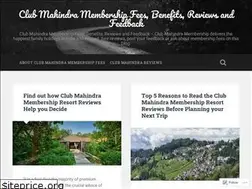 Sites similar to clubmahindraresorts.wordpress.com