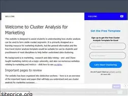 Sites similar to clusteranalysis4marketing.com