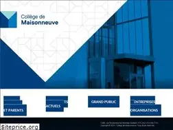 Sites similar to cmaisonneuve.qc.ca