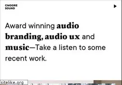 Sites similar to cmooresound.com