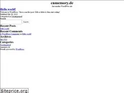 Sites similar to cnmemory.de