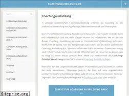 Sites similar to coachingausbildung.de