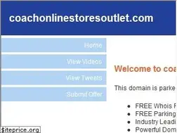 Sites similar to coachonlinestoresoutlet.com