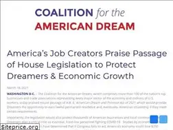 Sites similar to coalitionfortheamericandream.us