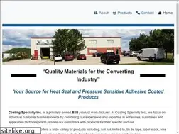 Sites similar to coatingspecialty.com