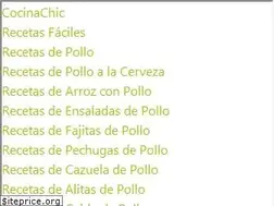 Sites similar to cocinachic.net