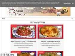 Sites similar to cocinaconpaco.com