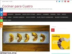 Sites similar to cocinarparacuatro.com