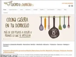 Sites similar to cocineroadomicilio.es