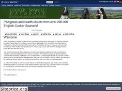 Sites similar to cockerspanieldatabase.info