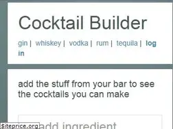 Sites similar to cocktailbuilder.com