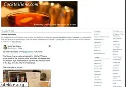 Sites similar to cocktailians.com