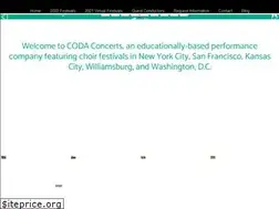 Sites similar to codaconcerts.com