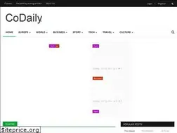 Sites similar to codaily.com