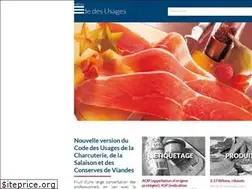 Sites similar to code-des-usages-charcuterie.fr