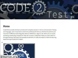 Sites similar to code2test.com