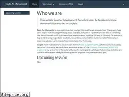 Sites similar to codeasmanuscript.org