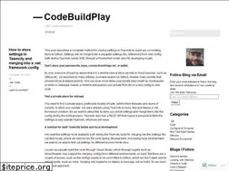 Sites similar to codebuildplay.wordpress.com
