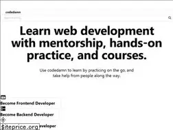 Sites similar to codedamn.com