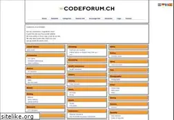 Sites similar to codeforum.ch