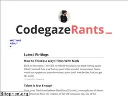 Sites similar to codegazerants.com