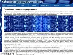 Sites similar to codernotes.ru