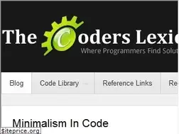 Sites similar to coderslexicon.com
