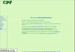 Sites similar to codes-postaux-francais.com