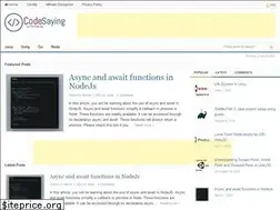 Sites similar to codesaying.com