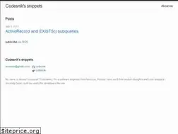 Sites similar to codesnik.github.io