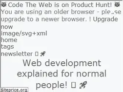 Sites similar to codetheweb.blog