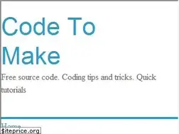 Sites similar to codetomake.com