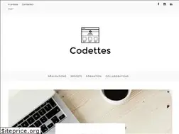 Sites similar to codettes.be