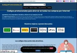 Sites similar to codigospromocionales.es