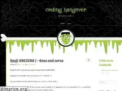 Sites similar to codinghangover.wordpress.com