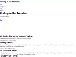 Sites similar to codinginthetrenches.com