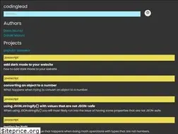 Sites similar to codinglead.github.io