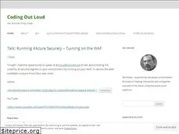 Sites similar to codingoutloud.com