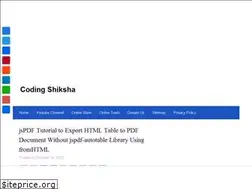 Sites similar to codingshiksha.com