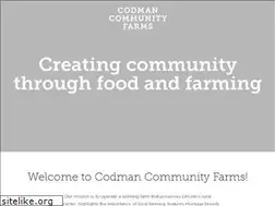 Sites similar to codmanfarm.org