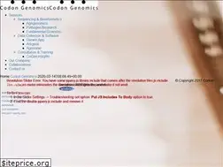 Sites similar to codongenomics.com