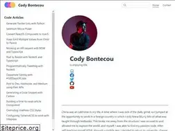 Sites similar to codybontecou.com