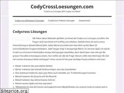 Sites similar to codycrossloesungen.com