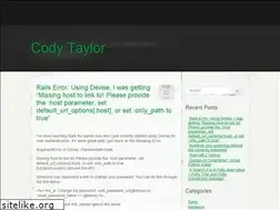 Sites similar to codytaylor.org
