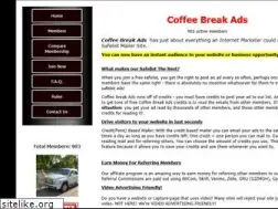 Sites similar to coffeebreakads.com
