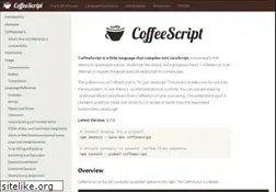 Sites similar to coffeescript.org