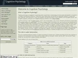 Sites similar to cognitivepsychology.wikidot.com