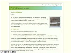 Sites similar to coincidentalmusic.com