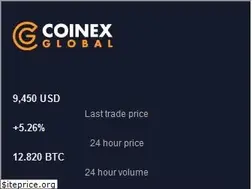 Sites similar to coinexglobal.com