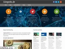 Sites similar to coingeeks.de